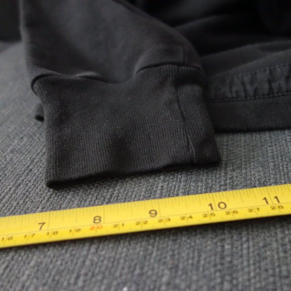 Diesel Indigo Tech Black Made in Turkey w/ Velcro Pocket Sweatshirt Size S - Picture 3 of 13